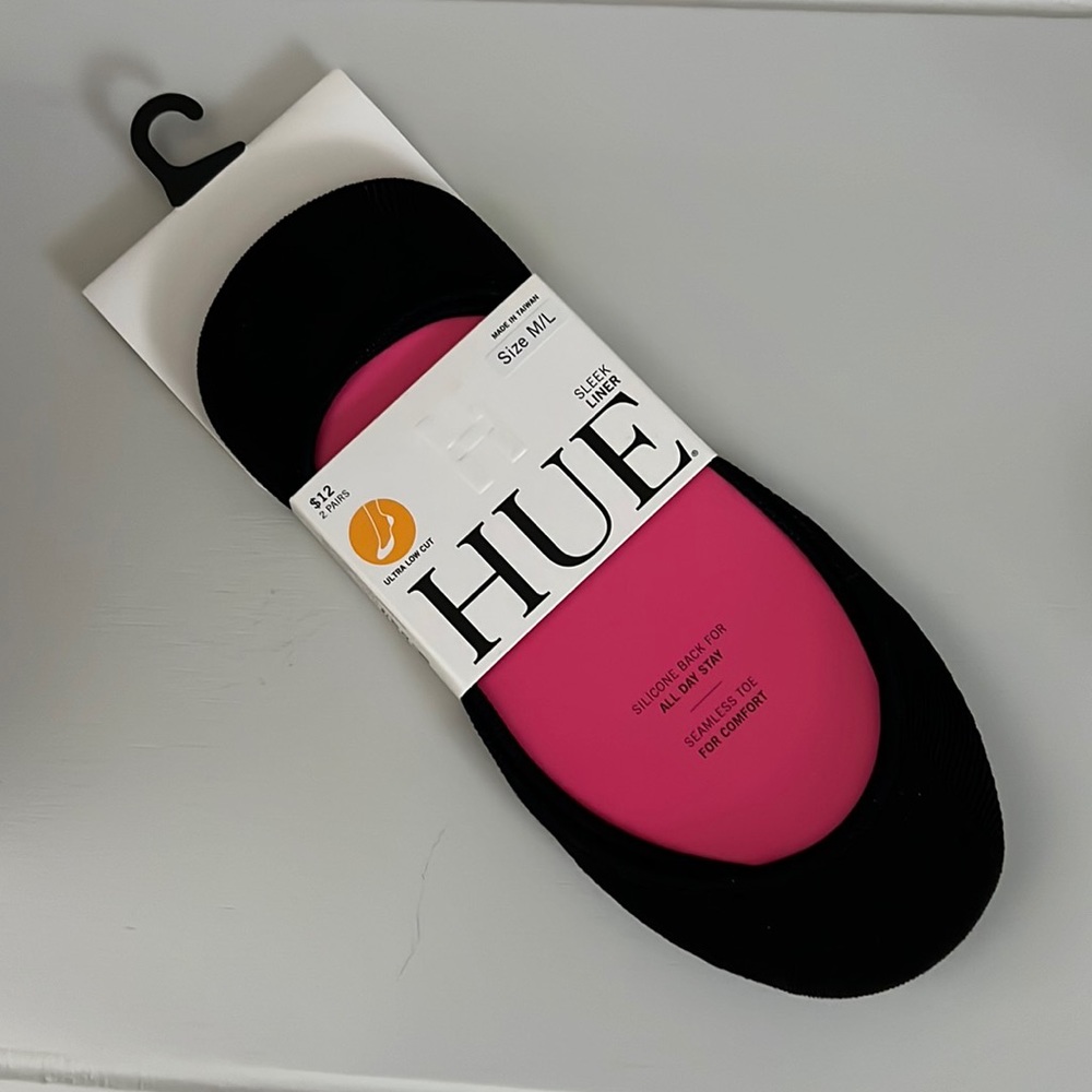 2 Pair Ultra Low Cut Shoe Liner- M/L